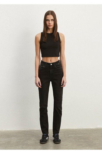 Mavi Women's Star Anthracite Jean Trousers