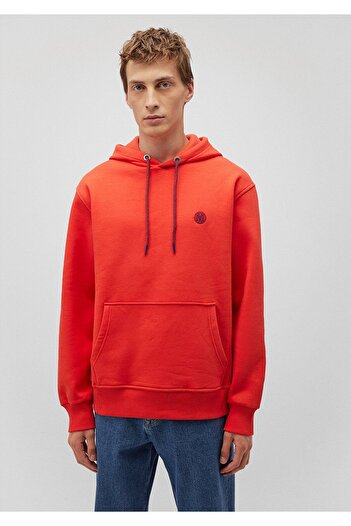 Mavi Erkek Kapüşonlu Sweatshirt