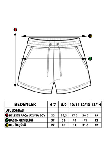 Toontoy Girl's Creativ Embroidered Shorts with Garnish on Both Sides