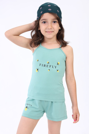 Toontoy Baby Girl Bee Printed Shorts Set