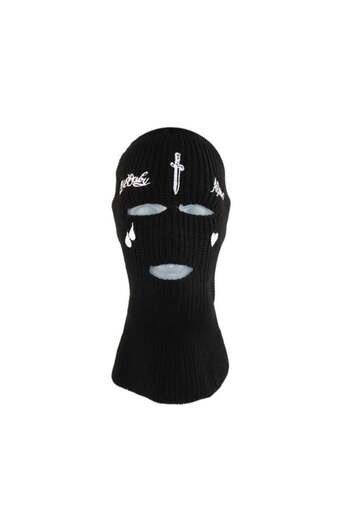 Köstebek Black Tear - Heart Balaclava