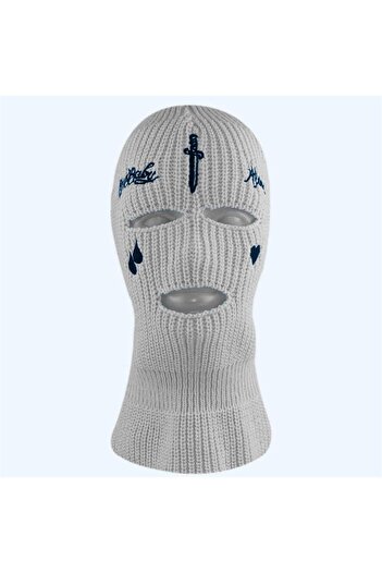 Köstebek Gray Teardrop - Heart Snow Mask