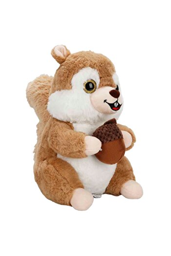 Sunman Plush Toy Squirrel Holding Nuts - 30 cm