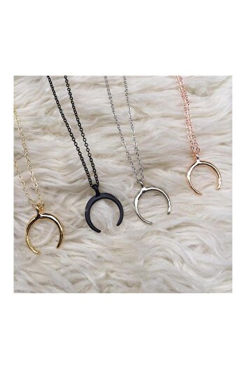 Köstebek Half Moon Chain Necklace