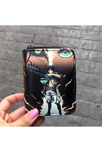 Köstebek Attack on Titan Eren Eyes Short Wallet