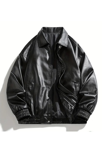 çerme Oversize Unisex Vintage Leather Jacket