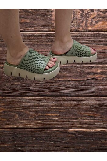 Dünya Shoes Genuine Leather Slippers