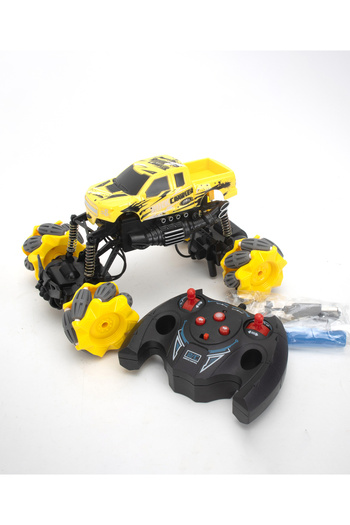 Fab N Funky X-Draft RC Vehicle Yellow for 6  Years, Safe Rounded Edges, Durable Remote Controlled Car