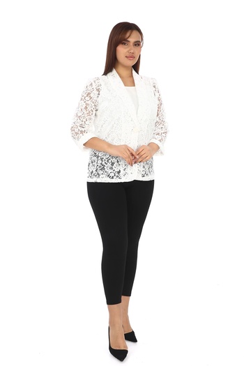 Lady Majestic Lace Large Size Women's Jacket 44709