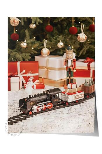 Postifull Frameless Christmas Poster, Christmas Decoration, Comfort Series, Around the Tree Poster, No: 108626