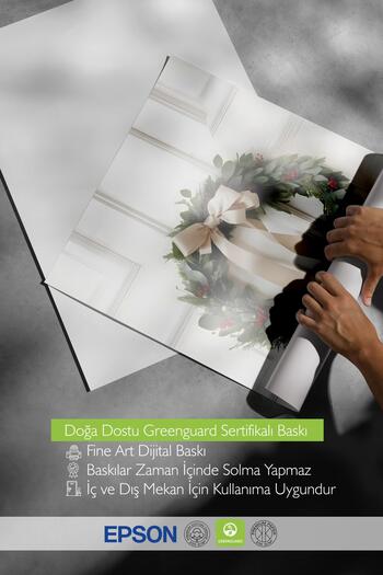 Postifull Frameless Christmas Poster, Christmas Decor, Comfort Series, Eucalyptus Wreath Poster, No: 108621