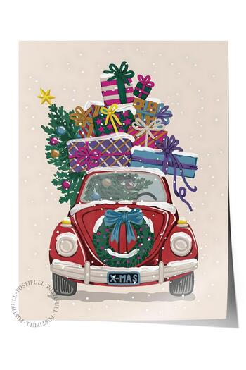 Postifull Frameless Christmas Poster, Christmas Decoration, Comfort Series, Ready for Christmas Poster, No:108664