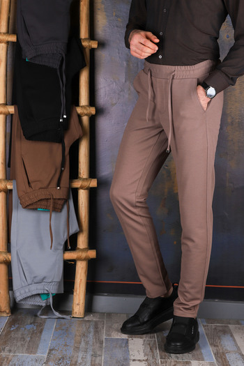 Sunello Men's Waist Full Elastic Looser Jogger Knitted Casual Pants