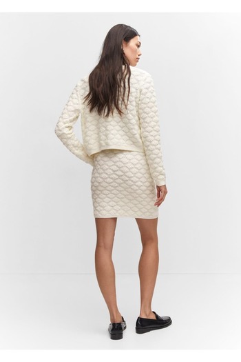 MANGO Woman Triko mini etek