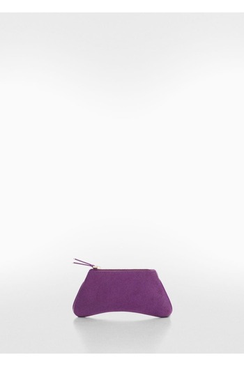 MANGO Woman Asymmetric leather card holder
