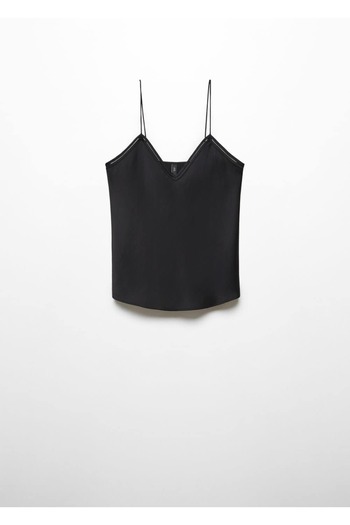 MANGO Woman Saten dantel bluz