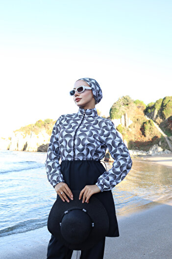 new ats Cemre 3-Piece Hijab Swimsuit with Adjustable Elastic Waist