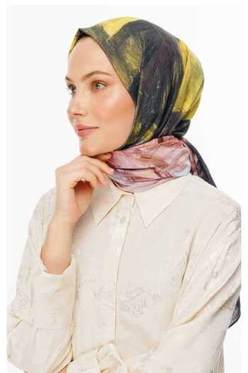 VALORSCARF Lotus Pattern Cotton Silk Shawl
