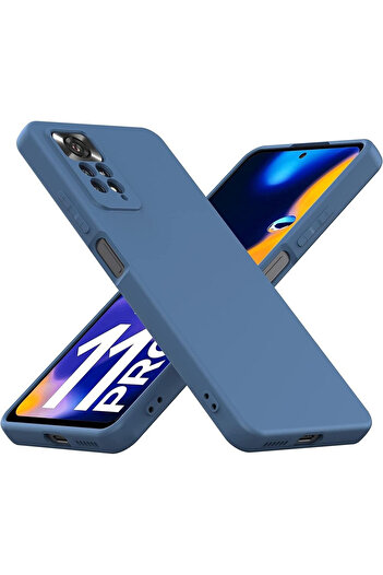 Fibaks Redmi Note 11 Pro & 12 Pro 4g Case with Camera Protrusion Velvet Inside Launch Soft Silicone Cover