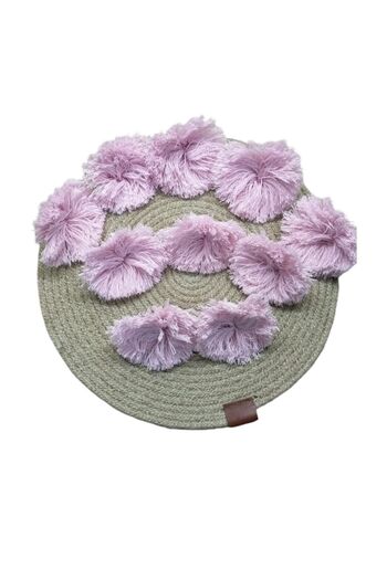 C&A&B KUZEY AVİZE C&A&B Hobby Fun Materials Handmade Makrome Pink Pompon 10 cm 10 Pcs