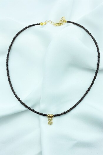 Sose Moda Letter S Bead Necklace