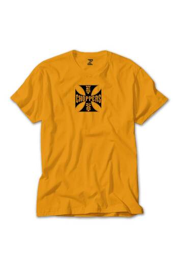 CrowsGate West Coast Choppers Yellow T-Shirt