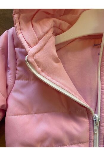 Pierre Cardin Zippered Hooded Lined Baby Coat