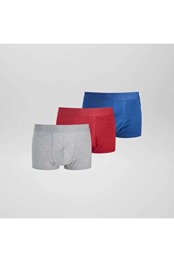 KIABI Pack of 3 pairs of plus size eco-design boxer shorts RED