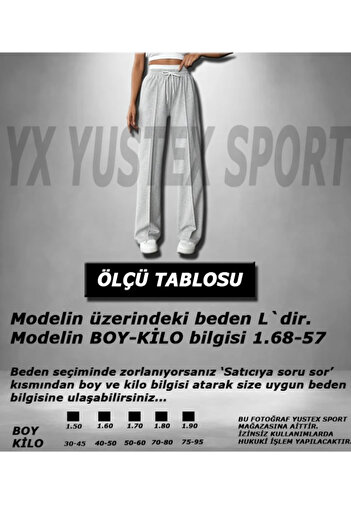 yx yustex sport Lacivert Baggy Rahat Slim Kesim Düz Paça Eşofman Altı
