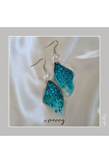 by Merry Fairycore Fairy Earrings - Butterfly Wings Resin Earrings