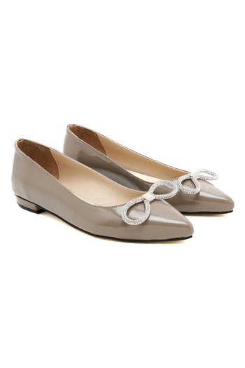 Desa Women's Mink Patent Leather Ballerinas