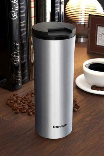 Stevig 2 Go Stainless Steel Thermos Cup 400 ml Travel Mug Inox St-200