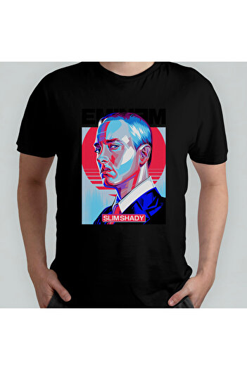 Pixxa Eminem Slim Shady Велосипедна комір 100% бавовна T-Shirt - Модель 3