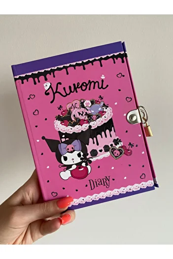 BLA GROUP Hello Kitty - Gilimli Diary Kuromi, Memory Book and Planner Diyary Key Gift School