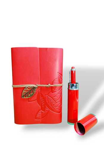 MRShopping Mr Leather Kraft Paper Notebook and Pen Set Gift Set Special Design