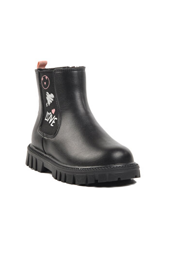 pepino 1788-P Siyah-Pudra İçi Polarlı Kız Çocuk Bot