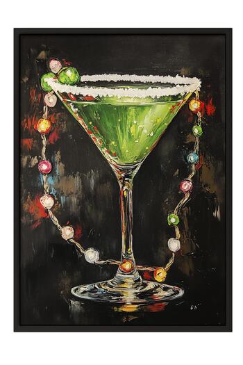 Postifull Black Framed Painting, Poster and Frame Set, New Year Comfort Series No:108775