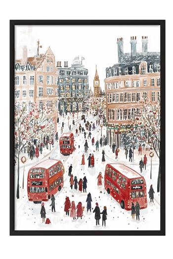 Postifull Black Framed Painting, Poster and Frame Set, New Year Comfort Series No:108782