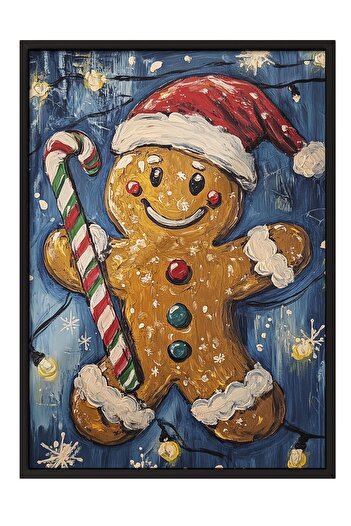 Postifull Black Framed Painting, Poster and Frame Set, New Year Comfort Series No:108760