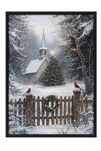 Postifull Black Framed Painting, Poster and Frame Set, New Year Comfort Series No:108769