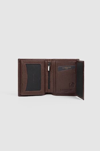 La La'Graccio Paris La'Graccio Paris Genuine Leather Men's Wallet Brown