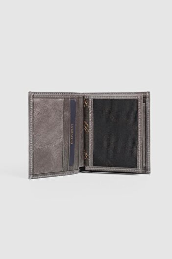 La La'Graccio Paris La'Graccio Paris Чоловічий гаманець з натуральної шкіри Crazy Grey