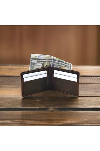 Mess collection Real Leather 7 Compartment Wallet, Genuine Leather Classic Unisex Wallet, Gift Product