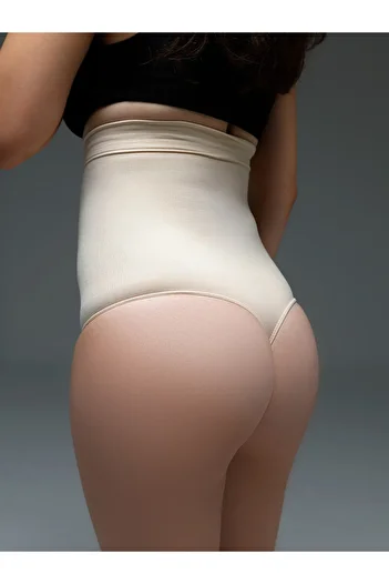 MİSTİRİK Lorica Seamless Knitted String Panties - Firming and Lifting, Skin Color