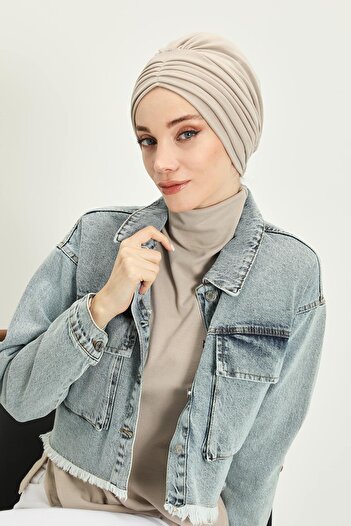 Aisha's Design Pleated Bone, B-13Rb, Mink