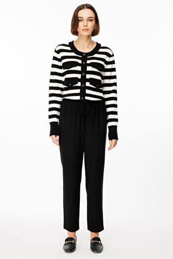 Ekol Velvet Trousers with Elastic Waist