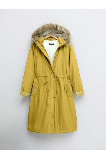 Modamorfo Hooded Bondig Coat with Plush Inside