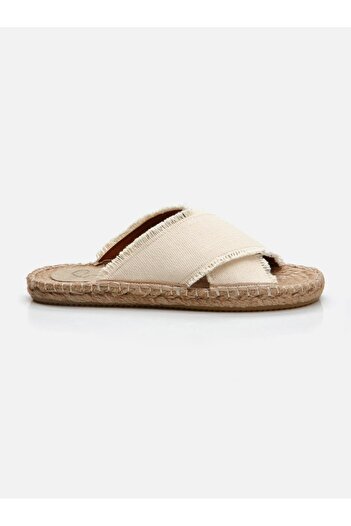 Su Espadril Kimo Ekru Kadın Espadril Terlik