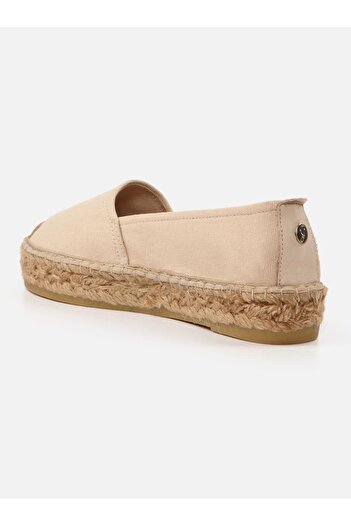 Su Espadril Nathalie Ekru Kadın Düz Espadril