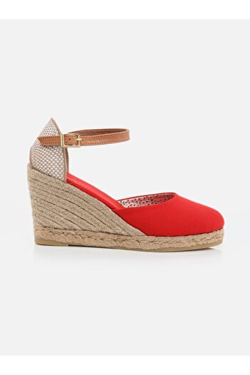Su Espadril Kate Kırmızı Kadın Dolgu Topuklu Espadril